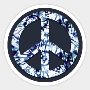 Spiral Tie Dye Peace Sticker